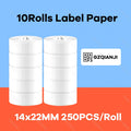 3/5/10 Rolls NiiMBOT D110 D11 D101 Offical Label Printer Sticker Various Size of White Color Paper Roll 12*40mm 15*30mm Anti-Oil