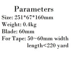 60mm Right Hand Sealing Device Tape Cutter Packing Machine Cutting Machine for 60mm; Metal Tape Dispenser Carton Sealer No. 800