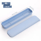 Portable Travel Tableware Eco-friendly Storage Box Case Food Grade Dinnerware Kitchen Fork Spoon Box Kid Cutlery Set Organizer