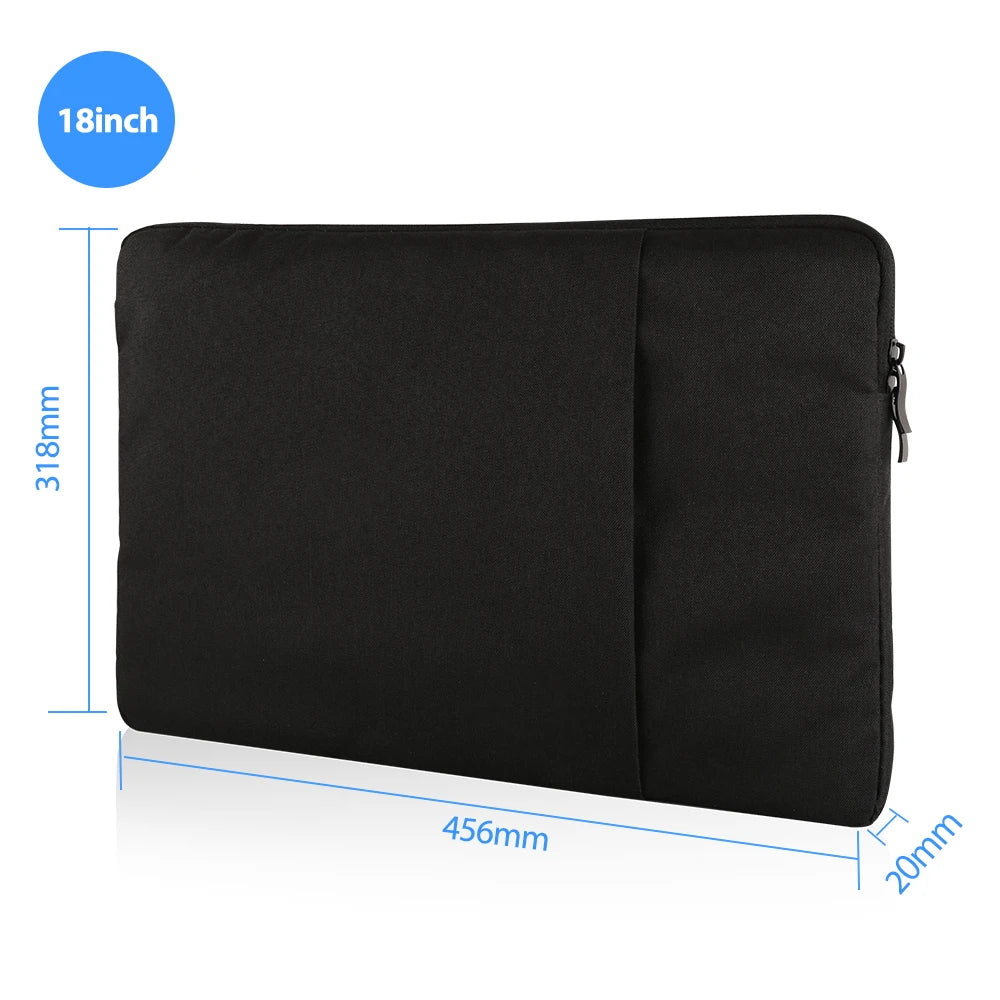 UPERFECT 18.5" 22" Portable Monitor Case Polyester Laptop Sleeve Computer Cover Bag with Pocket Zipper for 15.6"-22" Travel BAG