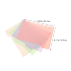 6Sets Colorful Plastic Binder Dividers with Tabs for Loose Leaf Notebooks Lever Arch Files Office School Home Organization