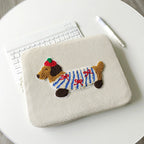 Cute Dogs Laptop Sleeve Bag 13-14 15-16 Inch Dachshund Pet Protective Computer Cases Laptop Cover 9.7-11 in Tablet Travel Cover