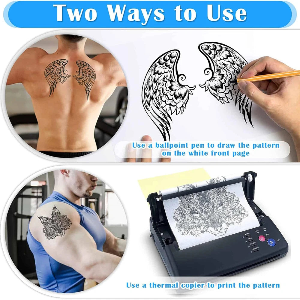200-5PCS Tattoo Transfer Paper A4 Size Carbon Thermal Stencil Papers Tattoo Tracing Copier Paper for Printer Tattoo Accessories