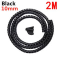 Cable Tube Sleeve Flexible Cord Bundler Wire Wrap Cable Management System Desk Wire Organizer for Office Home TV PC Computer