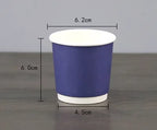 100pcs/pack 4oz 100ml Disposable Paper Cup Espresso Cup  Coffee Cup High Quality Double layer Paper Cup