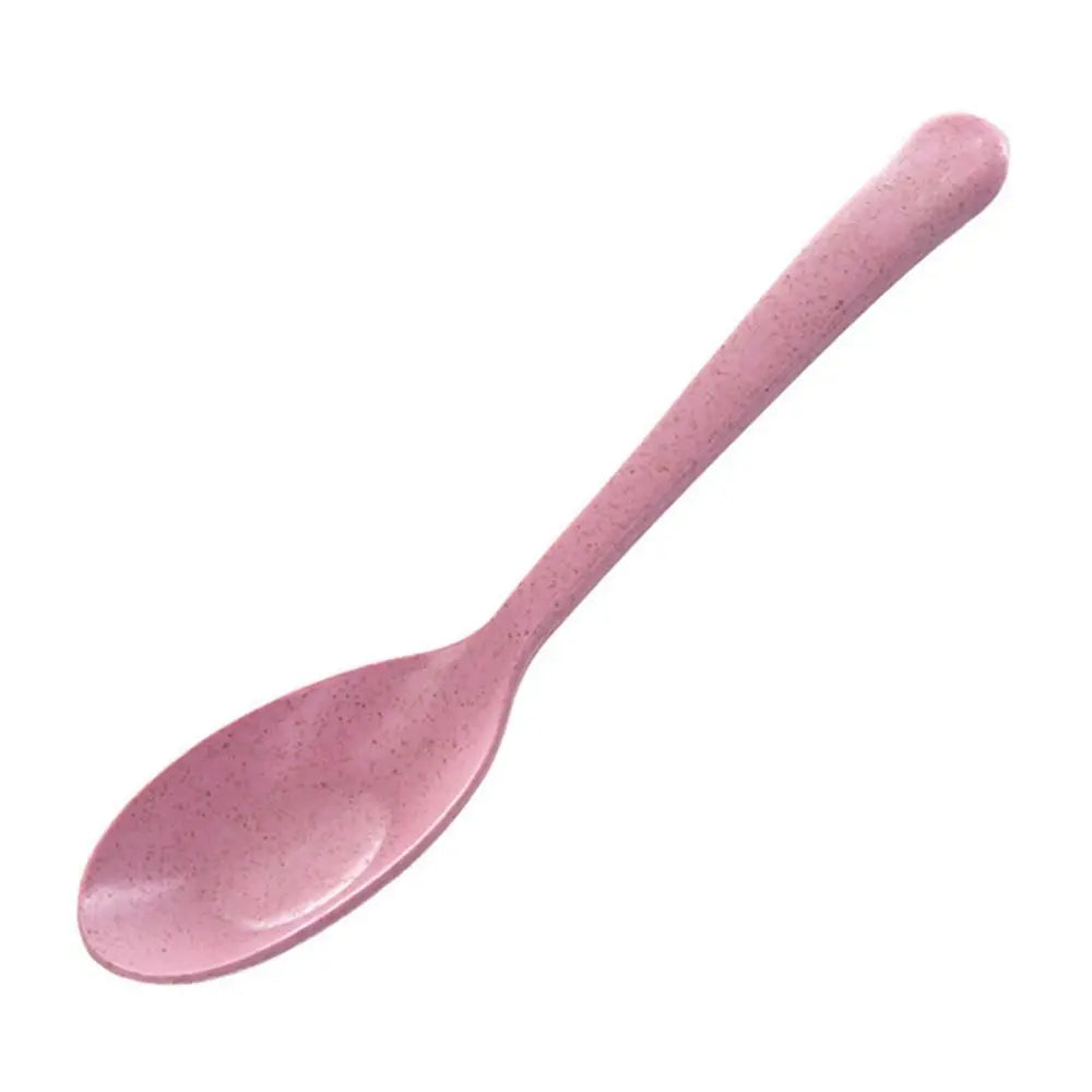 Plastic Bar Kitchen Tools Pudding Dessert Cake Party Wheat Straw Spoon Spoon Rice Scoop Scoop