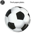 Soccer Party Disposable Tableware Paper Plates Cups Napkins Tablecloth Soccer Birthday Party Decoration