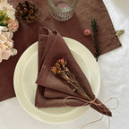 Set Of 6 40x40cm Table Cloth Napkins Durable Polyester Thicken Placemat Reusable for Kitchen Dining  Wedding Decoration