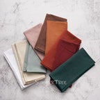 10pcs Napkins 40X40CM Plain Washed Cotton Classic Style Tea Towel Dining Place Mats Home Kitchen Dinner Wedding Settings Decor