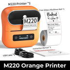 Phomemo M220 Bluetooth Thermal Label Printer 20-75mm Portable 203DPI Label Maker for Barcode Address Mailing File Labels