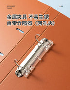3 Hole Ring Binders File Folder Loose-leaf Binder Morandi Color Waterproof Document A4 Paper Storage