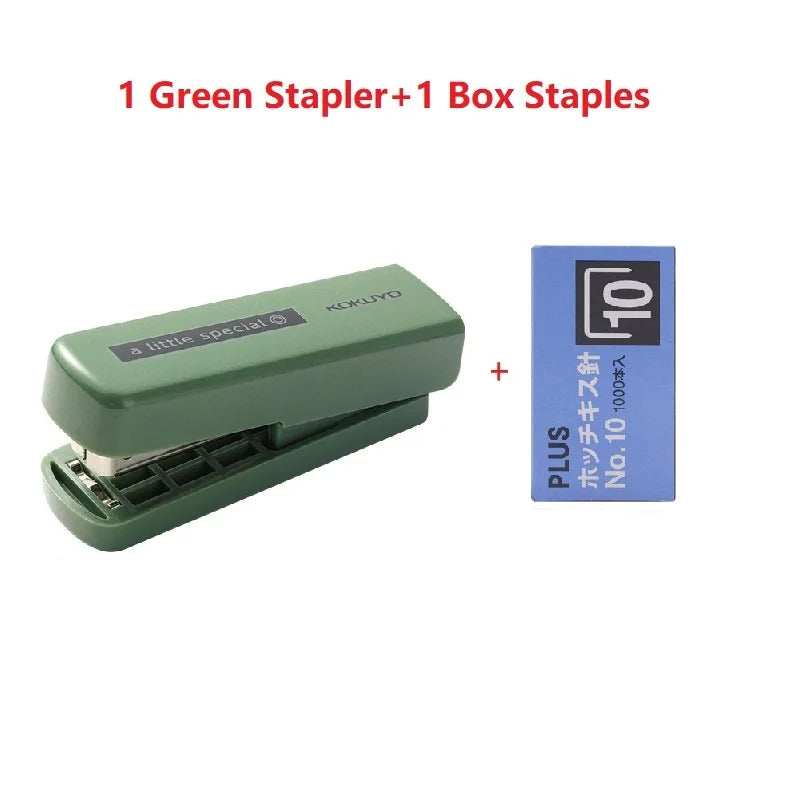 Kokuyo A Little Special 10#Needle Mini Stapler,Strong&Easy Lightforce Effortless Stapling Tool for School,Home,Office,Exam,Files