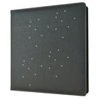 PLRBOK A5 Glitter Leather Photo Cards Album 3 Rings 7.6×9.8mm Kawaii Cute Binder Photocard 20 Sheets 4 Pockets Sleeves 80 Photos