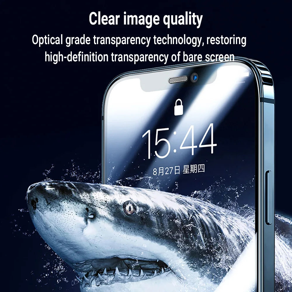 Oleophobic Coating Dust Free Screen Protector For iPhone 17 Pro Max 16 15 18 13 11 12 14 Pro Max SE 16e 7 8 Air Tempered Glass