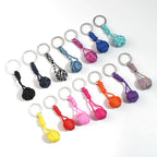 Military Parachute Woven Rope Ball Keychain Paracord Lanyard Key Ring Monkey Fist Key Chains Outdoors Survival Tool Jewelry