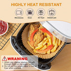 16/20/23CM Round Air Fryer Disposable Baking Paper Liners Non-Stick Oil-proof Parchment Paper Mat For 3-12QT Steamer Container