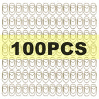 50/100Pcs 20mm Mini Metal Paper Clip Gold Heart Shape Clip Bookmark Binder Invoice PaperClips Office Supplies Student stationery
