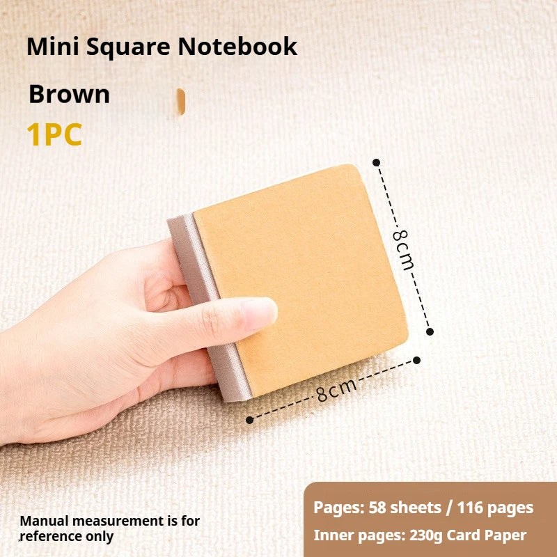Borrence 58Sheets Drawing Notebook Sketchbook Handheld 230g Portable Watercolor Paper Coloring Book Oil Paint Gouache Notepad