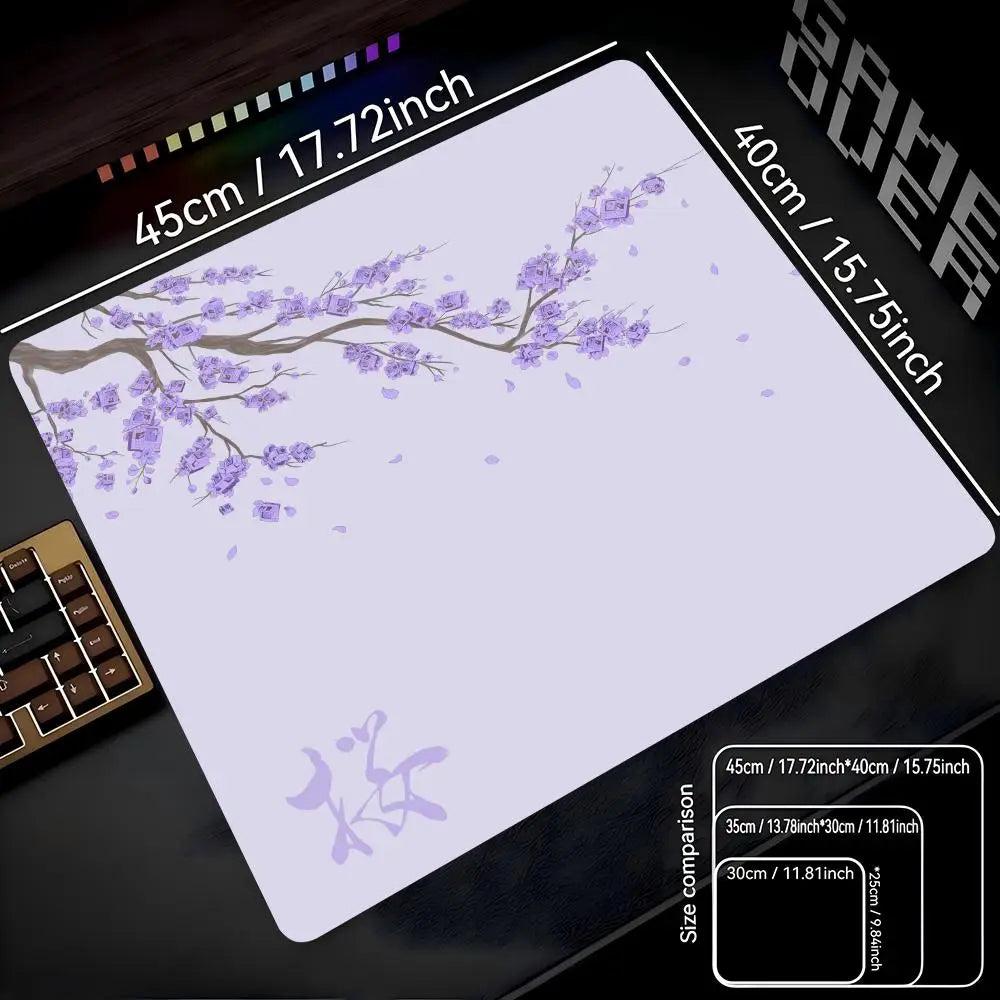 Japan Cherry Blossom 22X18 40X45 Game Small Mousepad Computer Sakura Desk Mat Table Keyboard Pad Laptop Cushion Non-slip Deskpad