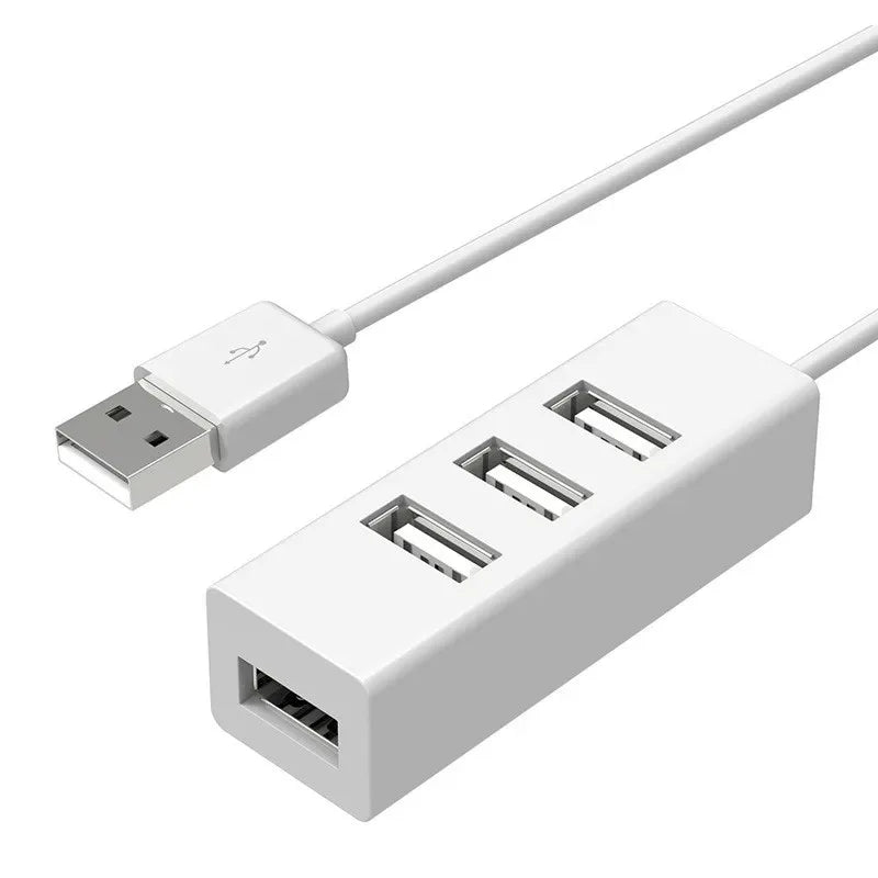Multi USB 2.0 Hub USB Splitter Power Adapter 4 Port All In One High Speed Hub for PC Windows Computer Accessories