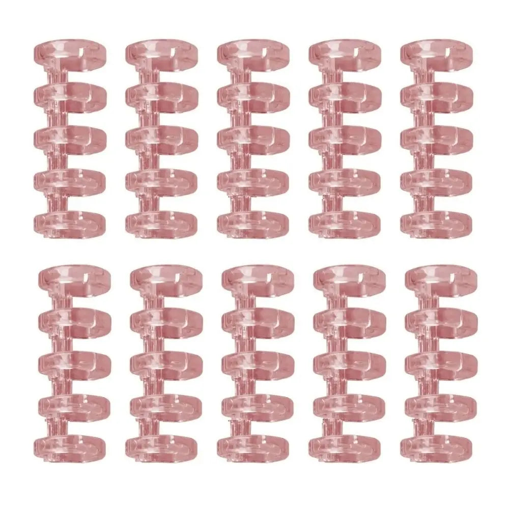 10Pcs Binding Spines Snap Split Binder Rings Learning Cards A4 A5 A6 Notebook Loose Leaf Stationery Office Supplies Plastic