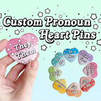 Personalized Heart-Shaped Tinplate Pins Custom Logo Text Pattern Printing Metal Badge Children And Friends Brooch Gift Wholesale
