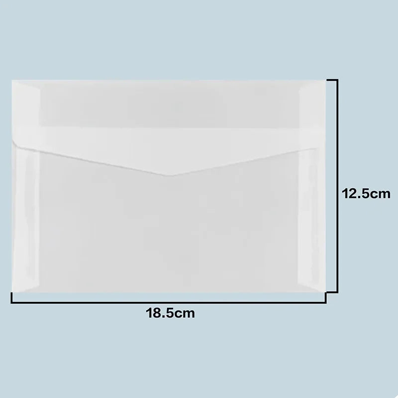 50pcs/lot Translucent Envelopes European Sulfuric Acid Paper Envelope for Wedding Invitation Business Supplies Giftbox Storage