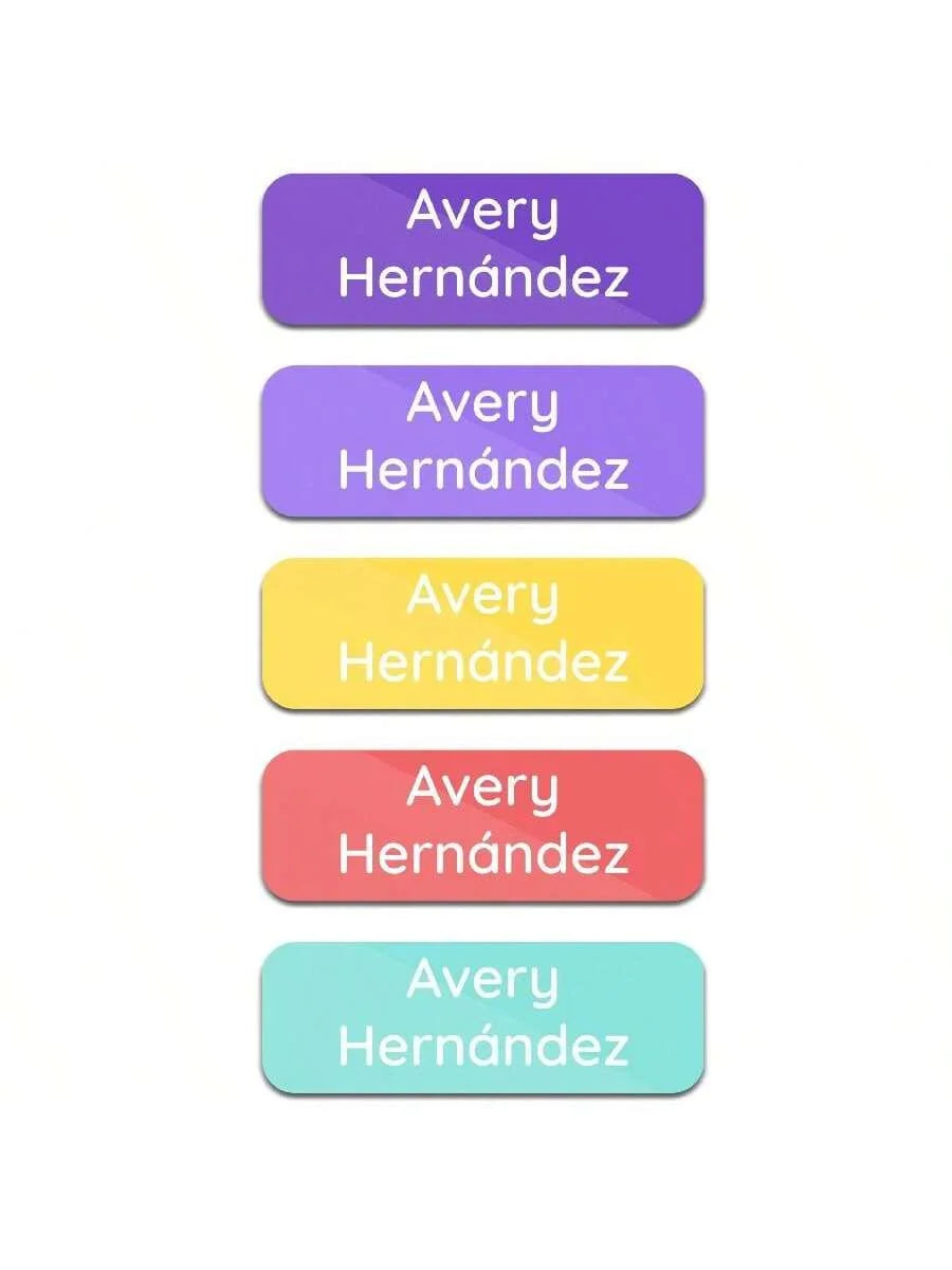 Custom Waterproof Kids' Daycare Labels (120 Pcs) - Personalized Tags for Clothes, Bottles, Backpacks & School Supplies