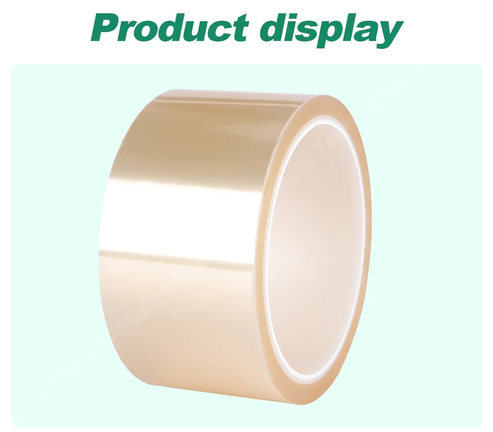 Transparent PET High-Temperature Silicone Tape Heat-Resistant Insulation Packaging Circuit Board Fixing Cable Heat Sealing