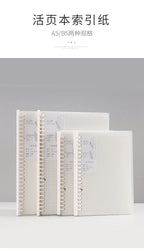 Translucent Frosted Notebook Inner Core Planner Binder Accessories Diary Stationery School Supplies A5 B5