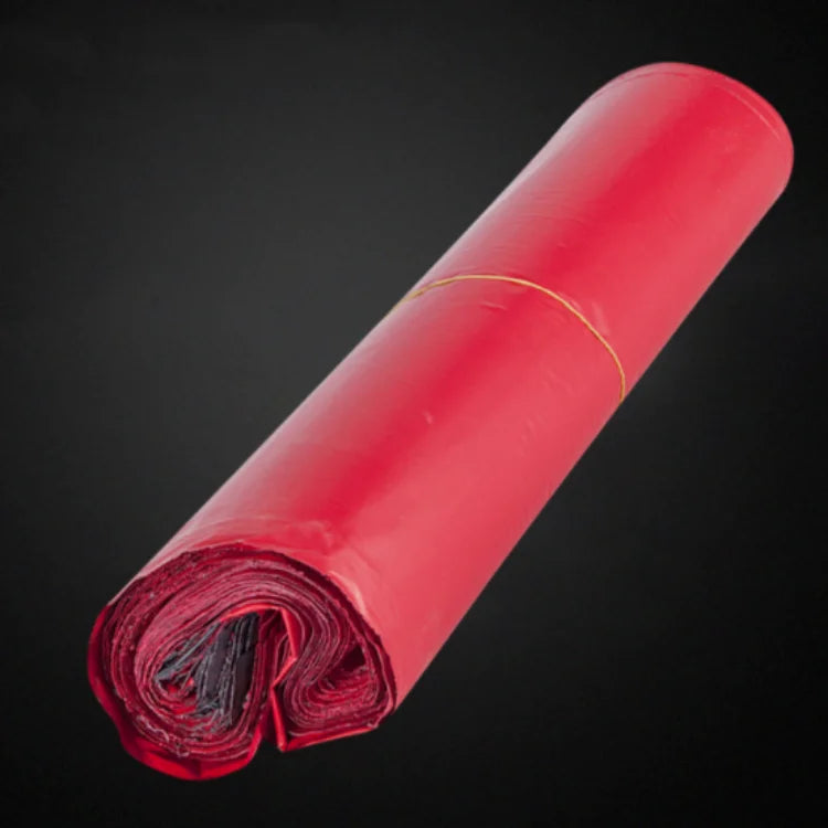 100PCS Red/Orange Poly Mailer Adhesive Envelope Bag DIY Logo Print T-shirt Gloves Gift Shoes Box Express Gift Packaging Pouches