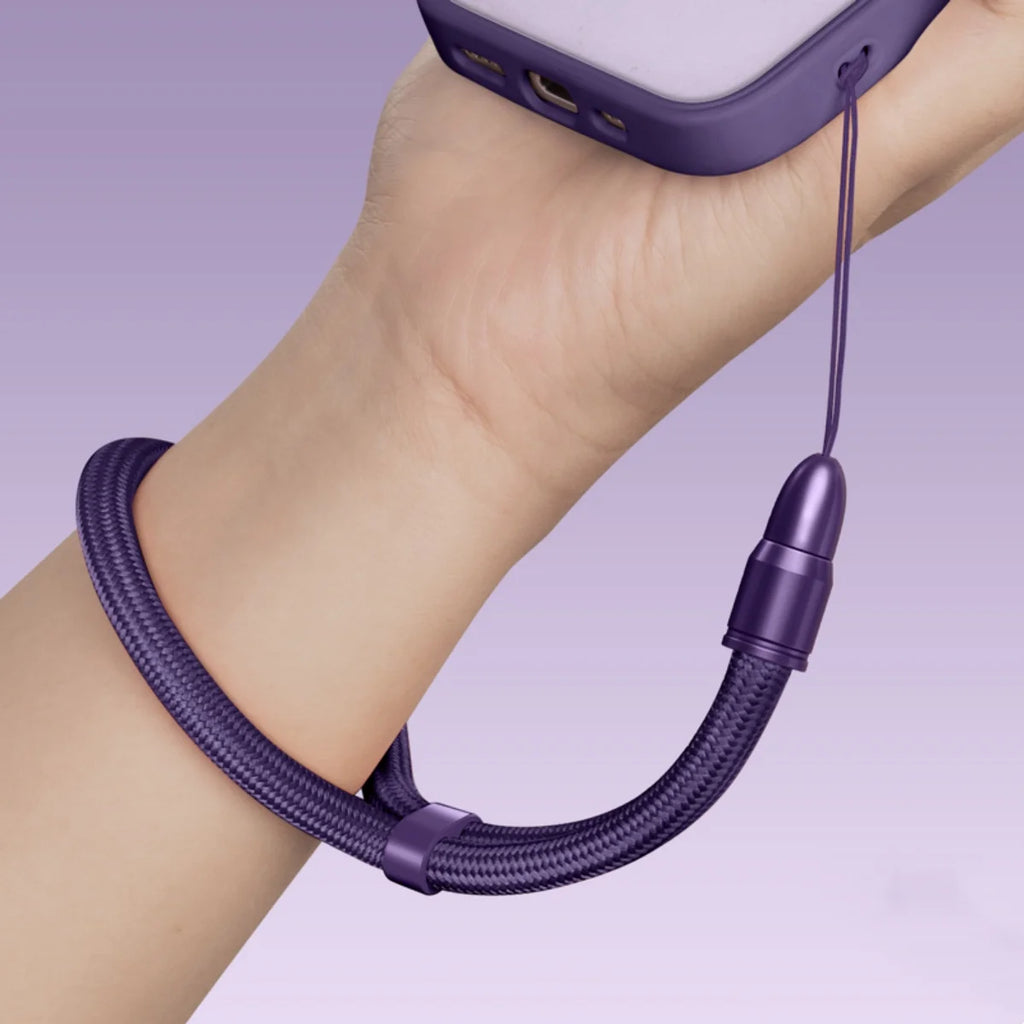 Multifunctional Mobile Phone Strap Bullet Shaped Phone Case Short Rope Adjustable Length Lanyard for Earphones and U-disk