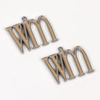 Custom Logo 3D Metal Letters Zinc Alloy Name Tag for Handbag Clothing Metal Labels Sew-On