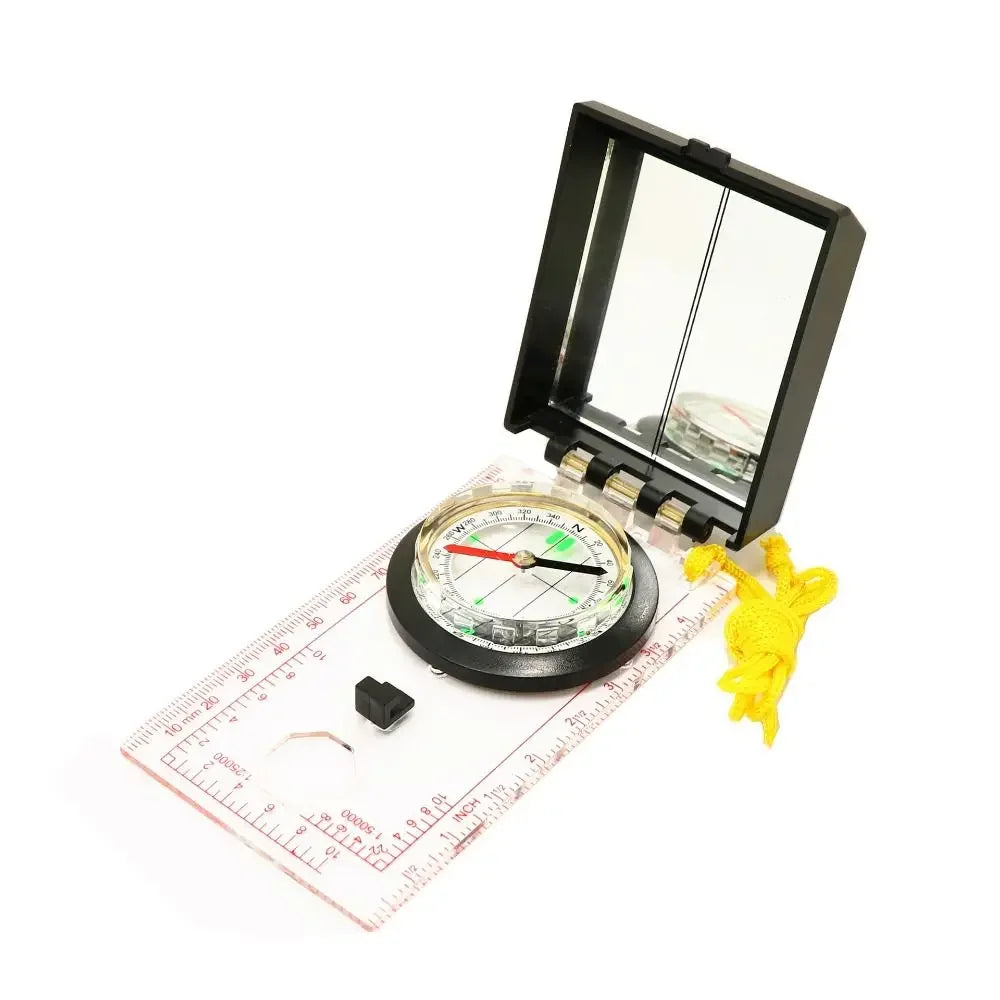 Compass Navigation Map Reading Scouts Camping Hiking Scale Ruler Outdoor Orienteering Tools