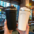 1pc 380/510ML Travel Stainless Steel Coffee Cup Thermal Mug Leak-Proof Thermos Bottle Tea Coffee Mug Vacuum Flask Insulated Cups