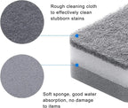 30/5pcs Magic Cleaning Sponges Double-sided Reusable Kitchen Sponge Wipes Pan Pot Dishwashing Scouring Pads Brush Clean Tools