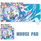 Anime Game Furina Neuvillette Mavuika Wanderer Raiden Columbina XXL Large Genshin Impact Mouse Pad Keyboard Desk Mat Mousepad