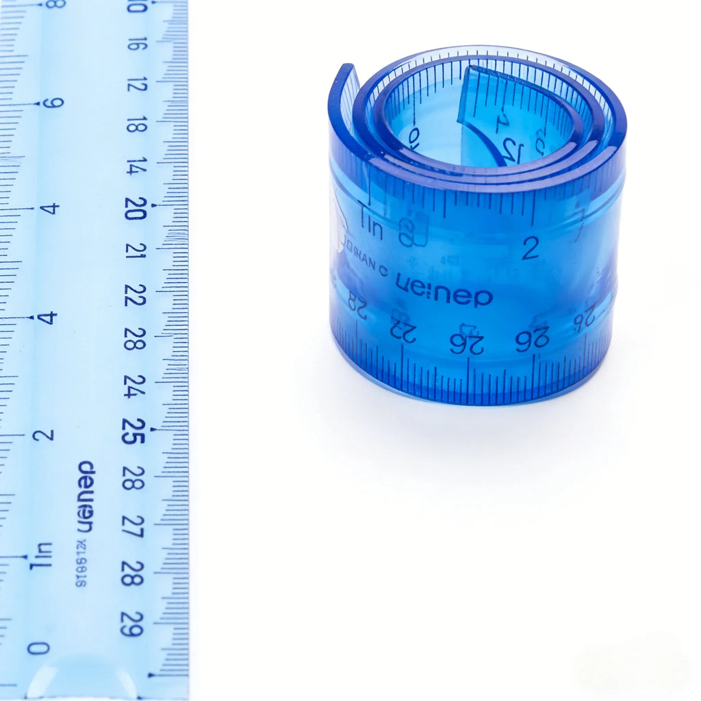 Deli 6209 30cm Bendable Soft Ruler Unbreakable Flexible Plastic Straight Ruler Cute Design For Kids Students Office Use