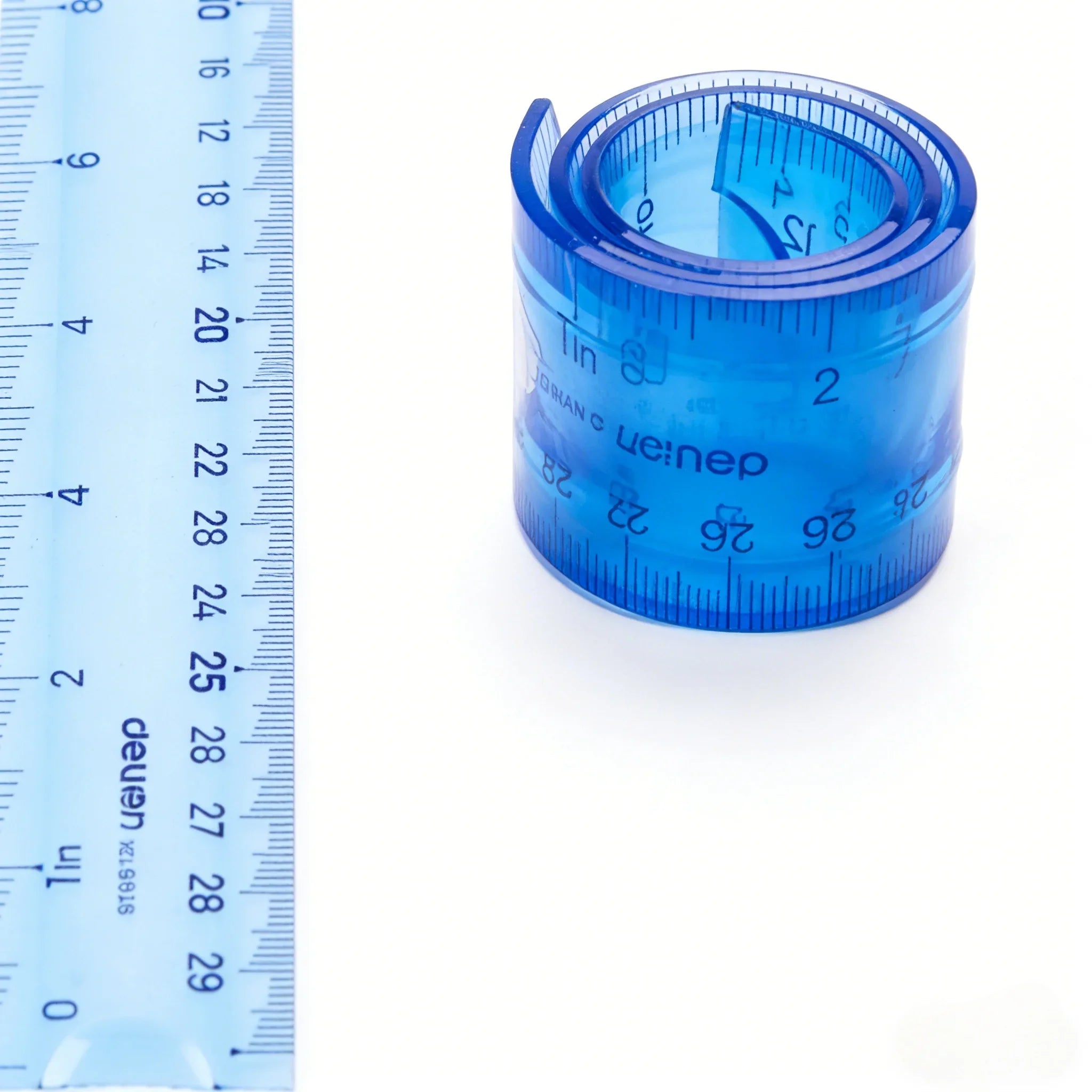 Deli 6209 30cm Bendable Soft Ruler Unbreakable Flexible Plastic Straight Ruler Cute Design For Kids Students Office Use