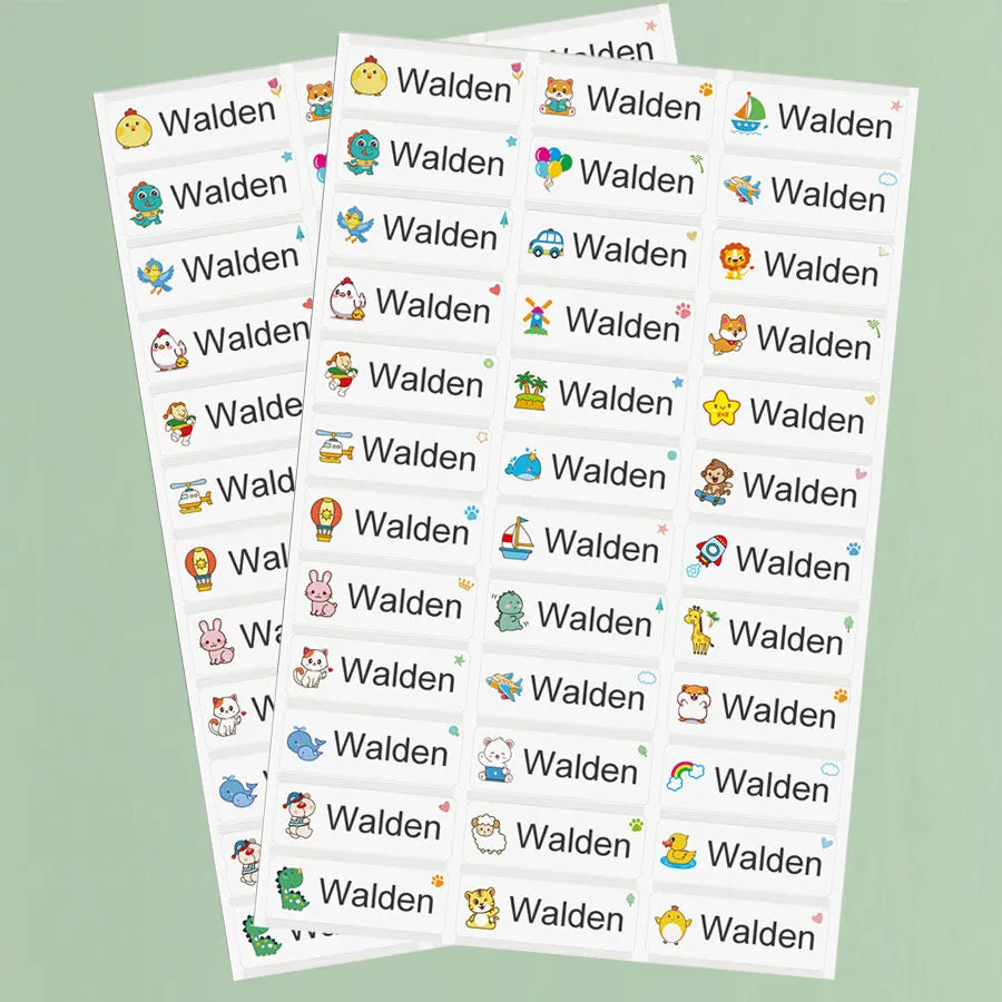 ‌Custom Name Stickers Waterproof - Personalized Labels for School Supplies, Sports Gear & DIY Crafts, Multilingual Kids‌