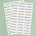 ‌Custom Name Stickers Waterproof - Personalized Labels for School Supplies, Sports Gear & DIY Crafts, Multilingual Kids‌