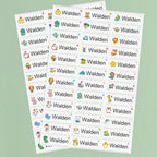 ‌Custom Name Stickers Waterproof - Personalized Labels for School Supplies, Sports Gear & DIY Crafts, Multilingual Kids‌