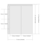 PLRBOK A5 Glitter Leather Photo Cards Album 3 Rings 7.6×9.8mm Kawaii Cute Binder Photocard 20 Sheets 4 Pockets Sleeves 80 Photos