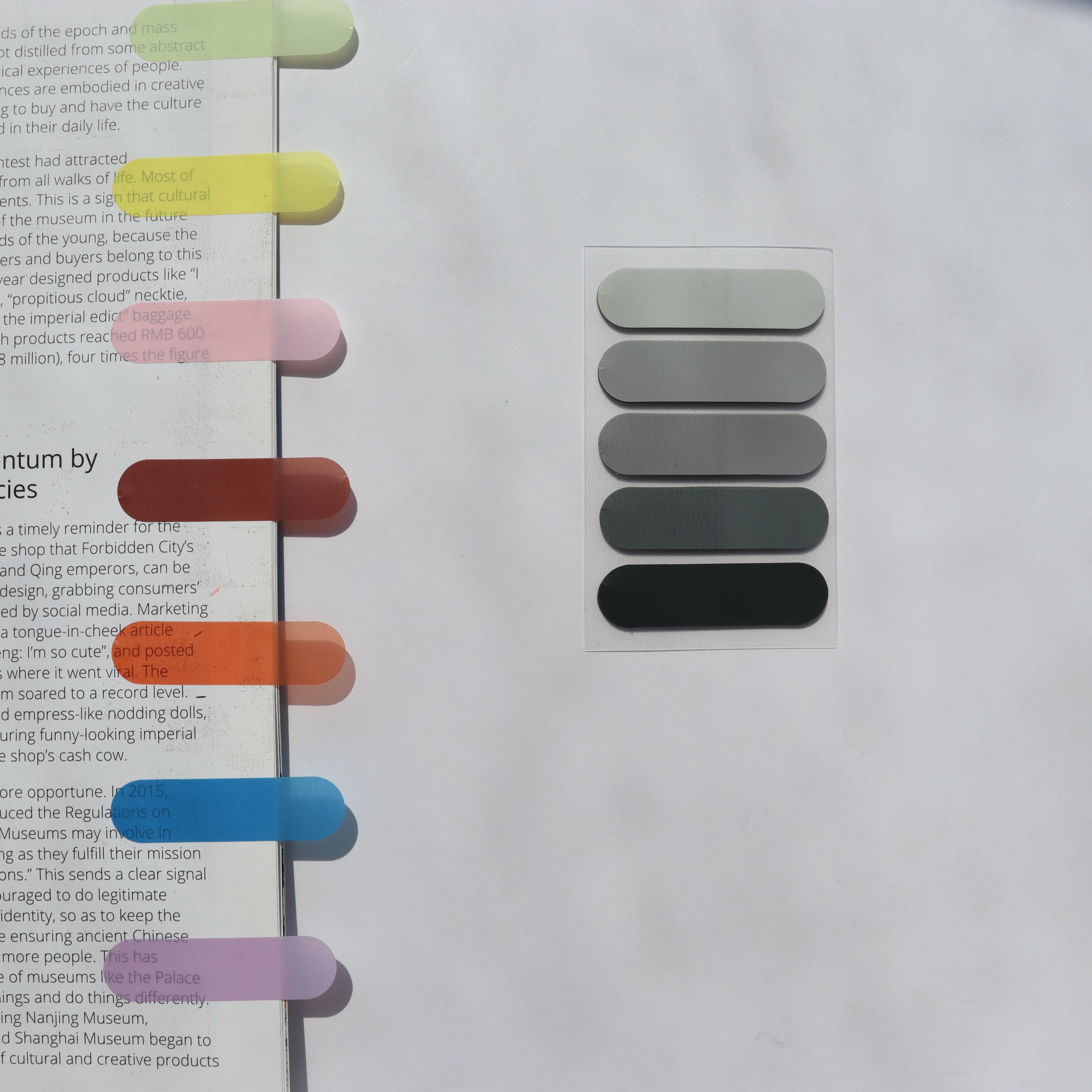 100 Sheets Transparent Sticky Notes Self-Adhesive BookMarker Annotation Reading Book Clear Tab Kawaii Cute Stationery