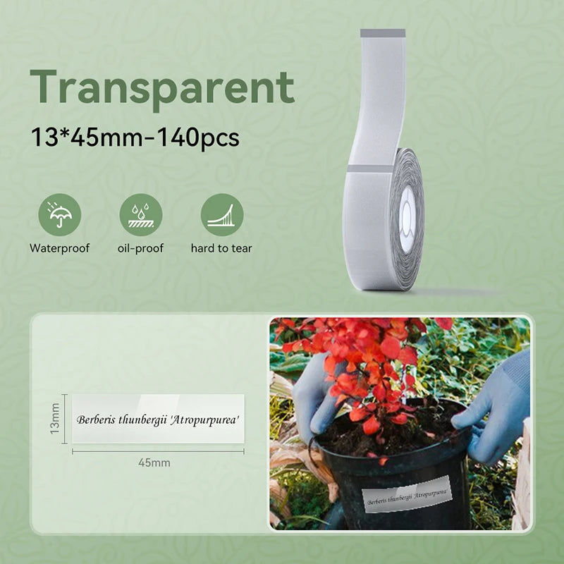 Niimbot N1/B18 Thermal Transfer Label Printer Label Maker with Black Ribbon Paper Tag Sticker for Home Office Jewelry Garden