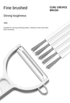 Multi-functional Flexible Mobile Phone Clean Fine Dust Cup Lid Card Slot Earphone Cleaning Brush For Headset Keyboard Cup Cover