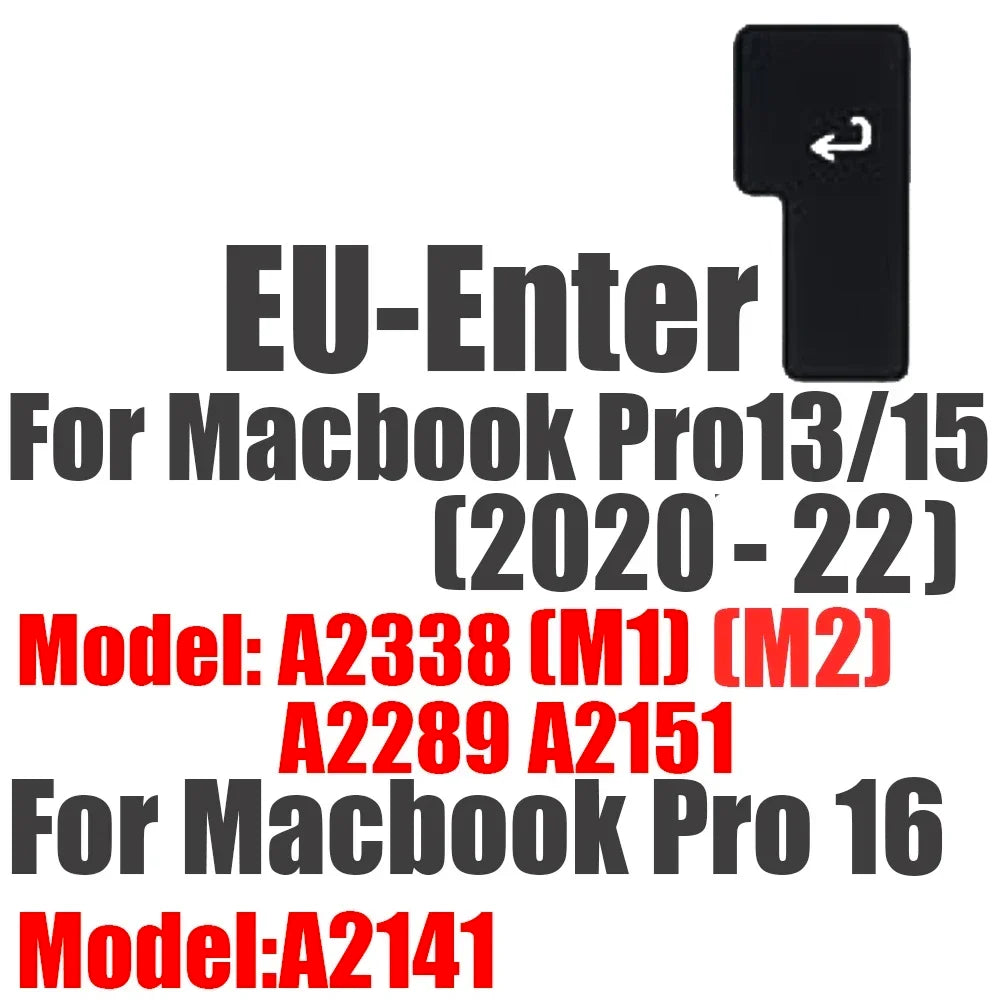 Keyboard Cover for Macbook Air 13 15 Pro 14 16 Touch Bar ID Silicone Protector Skin EU A3113 A3112 A3240 A2337 A3401 M1 M2 M3 M4