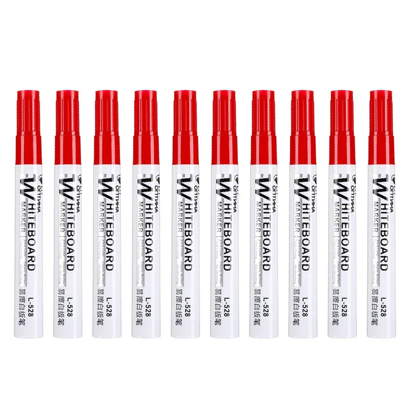 4/10 Pcs Set Erasable Magnetic Whiteboard Marker Pen Blackboard Marker Chalk Glass Ceramics Office School Art Marker Stationery