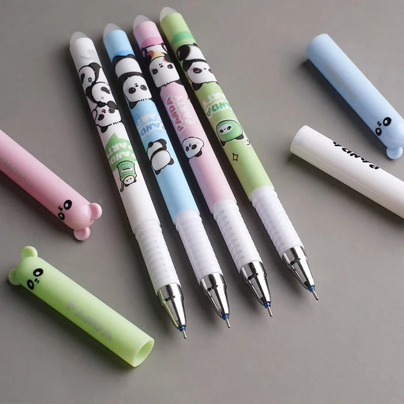4 Pieces Lytwtw's Cartoon Cute Kawaii Capybara Unicorn Erasable Pen Creative School Office Gel Pens Suppliies Stationery