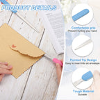 2-8Pcs Letter Opener Stainless Steel Lightweight Handle Envelope Opener Mail Opener Letter Slitter for Package Box Open 4Colors